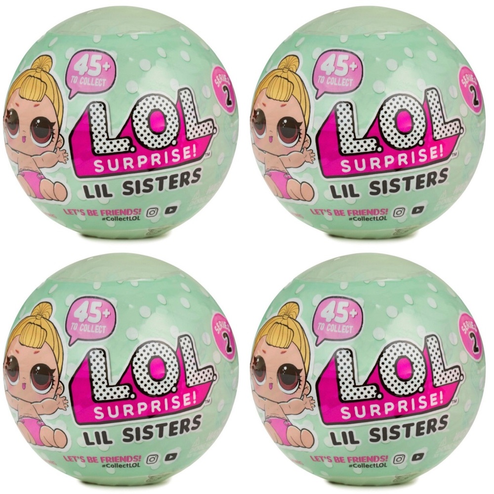 LOL Surprise Lil Sisters QTY 4 Series 2 NEW
